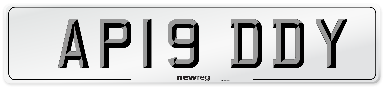 AP19 DDY Number Plate from New Reg